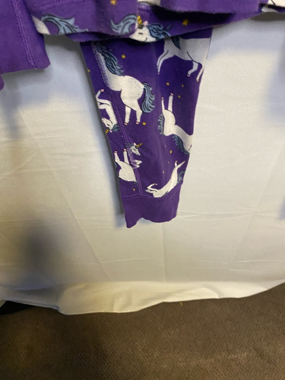 Hanna Andersson Purple Unicorn Print Pajama Set - Picture 4 of 12